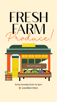 Fresh Farm Produce Instagram Story