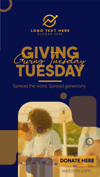 Minimal Giving Tuesday Facebook Story