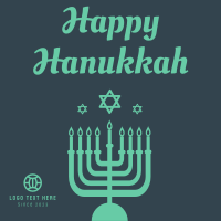 Wishing Happy Hanukkah Linkedin Post Design