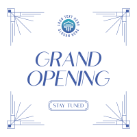 Elegant Opening Announcement Instagram Post Design