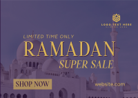 Ramadan Shopping Sale Postcard