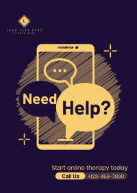 Online Therapy Consultation Poster