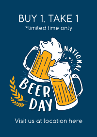 Beer Day Celebration Poster