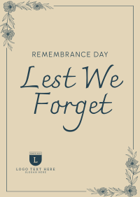 Remembrance Day Poster