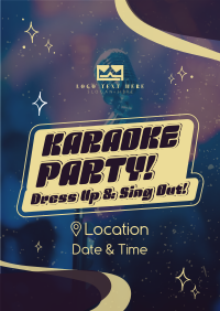 Karaoke Party Star Poster