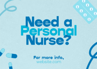 Caring Professional Nurse Postcard