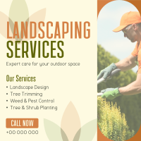 Professional Landscape Services Instagram Post Design