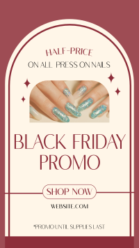 Black Friday Nail Sale Instagram Story Design