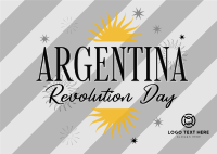 Argentina Revolution Day Postcard