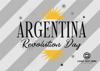 Argentina Revolution Day Postcard