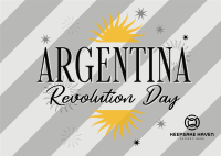 Argentina Revolution Day Postcard Image Preview