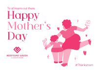 Happy Motherhood Postcard Image Preview