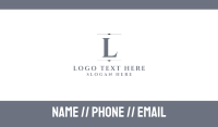 Silver Letter G Serif Font Business Card