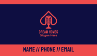 Spade Microphone Podcast Business Card