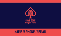 Spade Microphone Podcast Business Card Image Preview