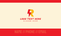 Modern Thunder R Business Card