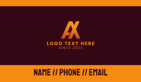 Monogram Tech A & X Business Card Design
