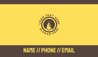 Yellow Circle Business Card example 4