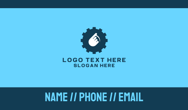 Handyman Gear Touch Business Card Design Image Preview