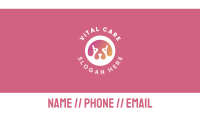Gradient Dog Head Business Card Image Preview