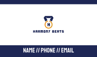 Blue Yellow Medal Business Card