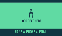 Human Rocket Ship Business Card