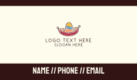 Mexican Sombrero Hat Business Card Design