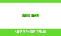 Slimy & Green Business Card Image Preview