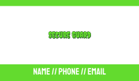 Slimy & Green Business Card