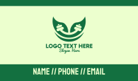 Green Natural Fitness Gym Business Card