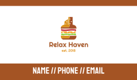 Burger Cheeseburger City Business Card