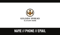 Modern Golden Crown  Business Card Image Preview