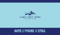 Blue Thunder Shark Business Card Design