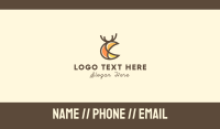 Abstract Deer Stag Business Card Design