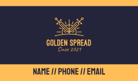 Golden Sword Sun Business Card Image Preview