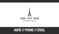 Eiffel Chart Business Card Design