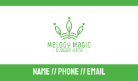 Green Leaf Tech Crown Business Card