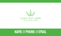 Green Leaf Tech Crown Business Card