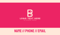 Shopping Letter B Business Card