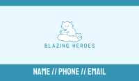 Cloud Cat Kitten Reading Business Card Image Preview