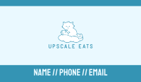 Cloud Cat Kitten Reading Business Card Image Preview