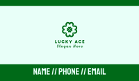 Green Clover Cross Business Card Image Preview