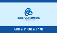 Blue Letter B  Business Card Image Preview