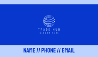 Minimalist Globe Arrow Business Card Image Preview