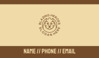 Lion Circle Outline Business Card Image Preview