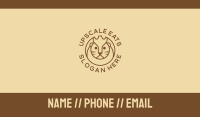 Lion Circle Outline Business Card Image Preview