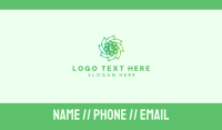 Airborne Virus Lettermark Business Card Design