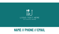 Seafood Hook Restaurant Business Card