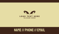 Brown Wild Horns Business Card