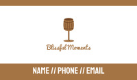 Barrel Glass Business Card